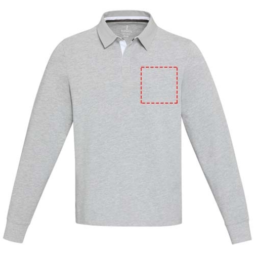 Sweatshirt de rugbyen coton organique Clyde unisexe, Image 13