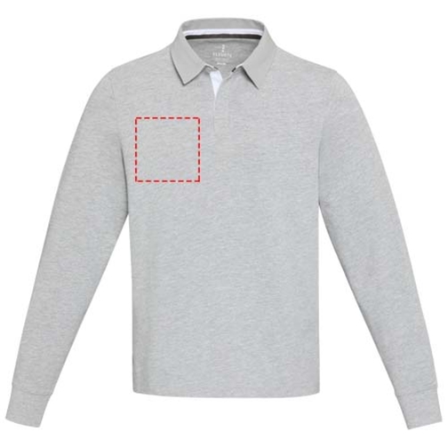 Sweatshirt de rugbyen coton organique Clyde unisexe, Image 16