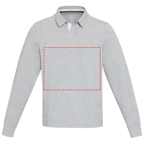 Sweatshirt de rugbyen coton organique Clyde unisexe, Image 19