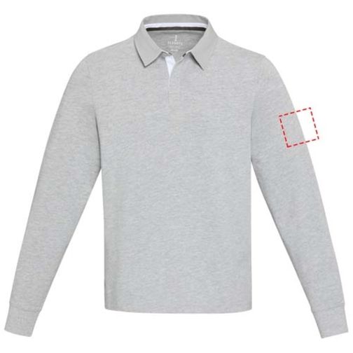 Sweatshirt de rugbyen coton organique Clyde unisexe, Image 12