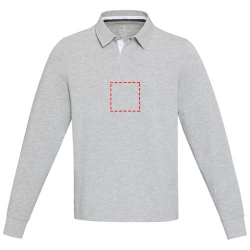 Sweatshirt de rugbyen coton organique Clyde unisexe, Image 21