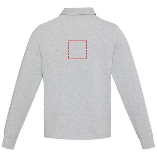 Sweatshirt de rugbyen coton organique Clyde unisexe, Image 6