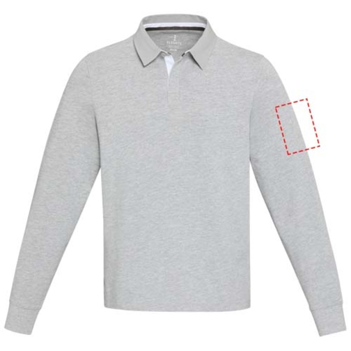 Sweatshirt de rugbyen coton organique Clyde unisexe, Image 11