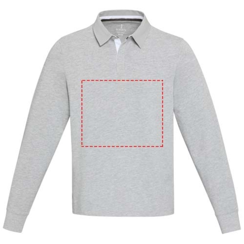 Sweatshirt de rugbyen coton organique Clyde unisexe, Image 20
