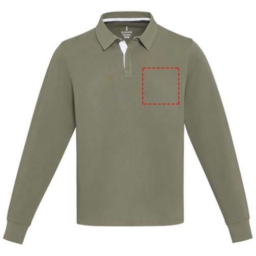 Sweatshirt de rugbyen coton organique Clyde unisexe, Image 6
