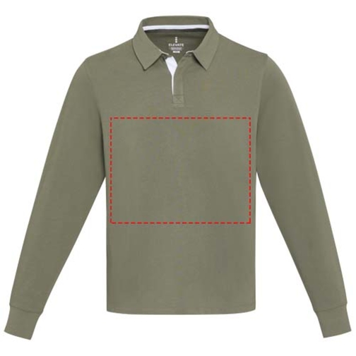 Sweatshirt de rugbyen coton organique Clyde unisexe, Image 12