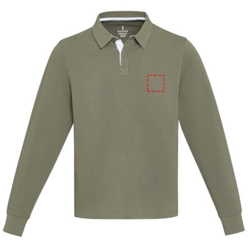 Sweatshirt de rugbyen coton organique Clyde unisexe, Image 8