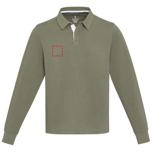 Sweatshirt de rugbyen coton organique Clyde unisexe, Image 11