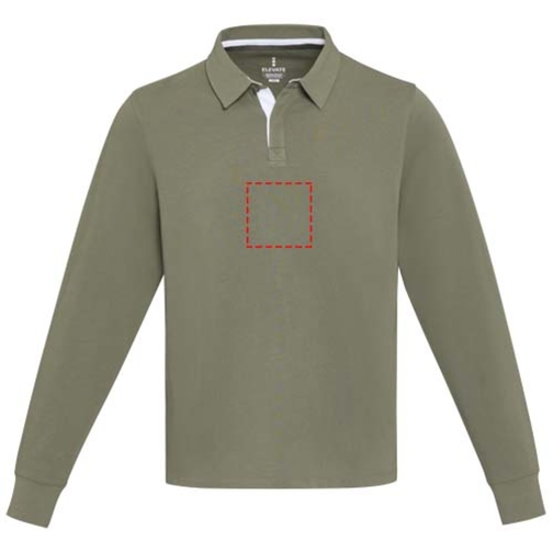 Sweatshirt de rugbyen coton organique Clyde unisexe, Image 14