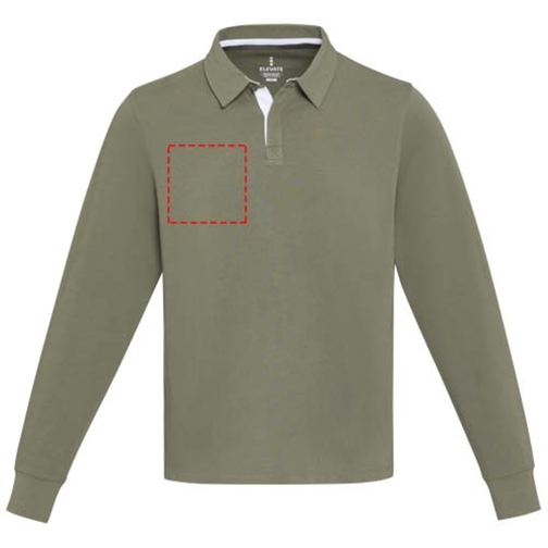 Sweatshirt de rugbyen coton organique Clyde unisexe, Image 10
