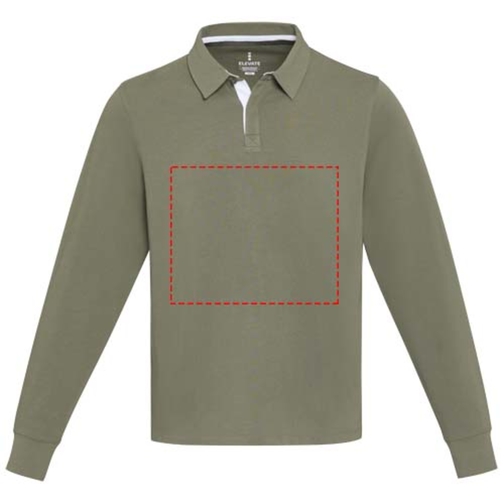 Sweatshirt de rugbyen coton organique Clyde unisexe, Image 13