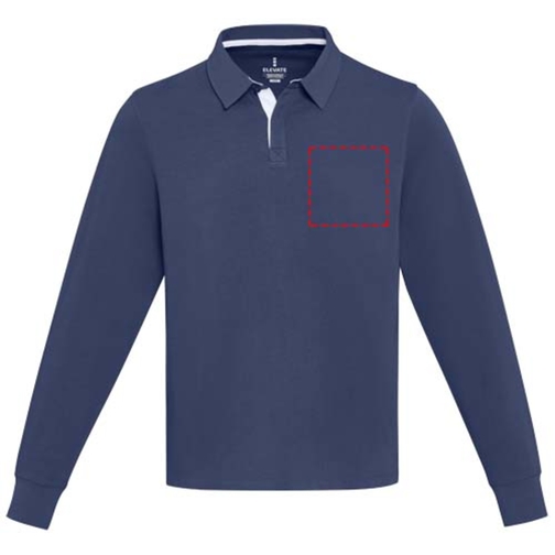 Sweatshirt de rugbyen coton organique Clyde unisexe, Image 6