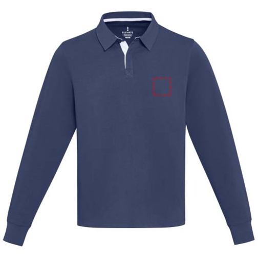 Sweatshirt de rugbyen coton organique Clyde unisexe, Image 8
