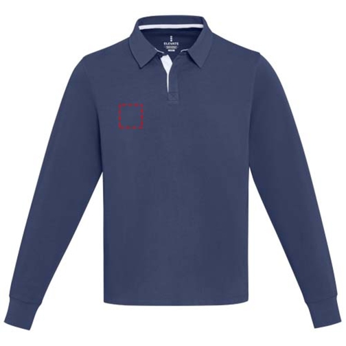 Sweatshirt de rugbyen coton organique Clyde unisexe, Image 11