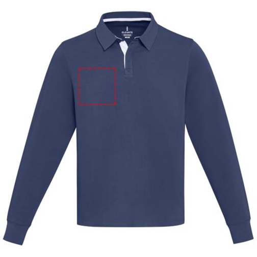 Sweatshirt de rugbyen coton organique Clyde unisexe, Image 10