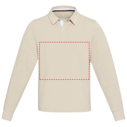 Sweatshirt de rugbyen coton organique Clyde unisexe, Image 12