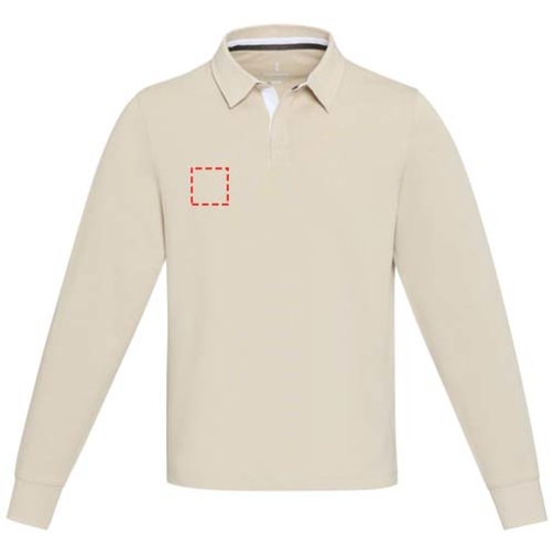 Sweatshirt de rugbyen coton organique Clyde unisexe, Image 11