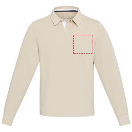 Sweatshirt de rugbyen coton organique Clyde unisexe, Image 7