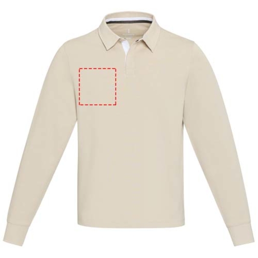Sweatshirt de rugbyen coton organique Clyde unisexe, Image 10