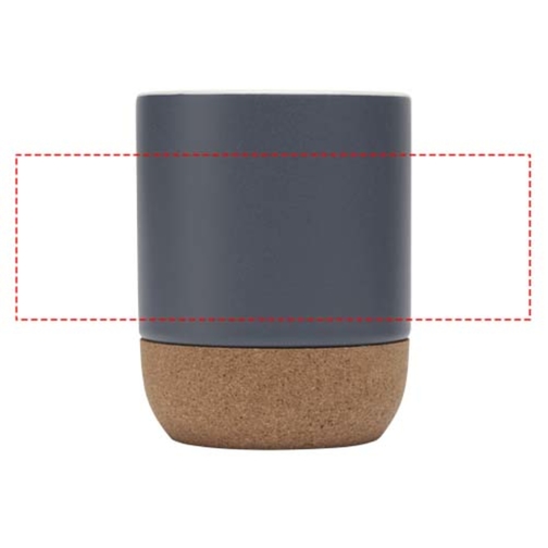 Tazza in ceramica con dettagli in sughero e finitura opaca da 300 ml Billie, Immagine 6