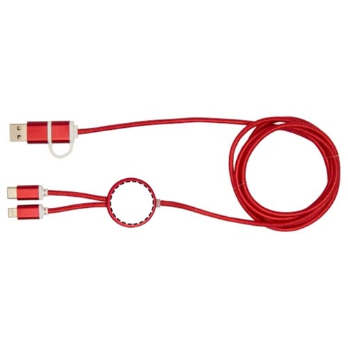 Cavo 5-in-1 in alluminio e plastica riciclata da 150 cm per la sincronizzazione dei dati e la ricari, Immagine 10