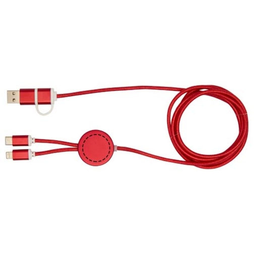 Cavo 5-in-1 in alluminio e plastica riciclata da 150 cm per la sincronizzazione dei dati e la ricari, Immagine 9