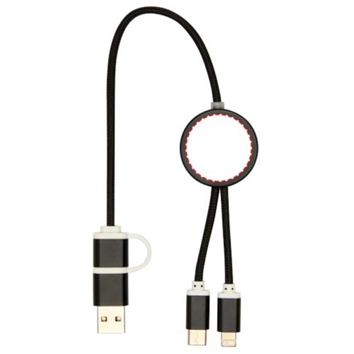 Cavo 5-in-1 in alluminio e plastica riciclata da 30 cm per la sincronizzazione dei dati e la ricaric, Immagine 15
