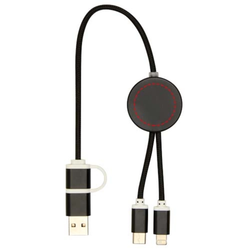 Cavo 5-in-1 in alluminio e plastica riciclata da 30 cm per la sincronizzazione dei dati e la ricaric, Immagine 13