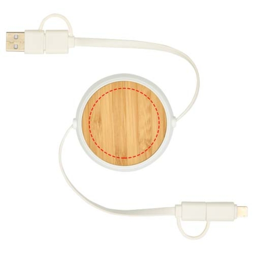 Câble rétractable 5 en 1 Chechia de 100 cm en plastique recyclé pour la synchronisation des donn, Image 9