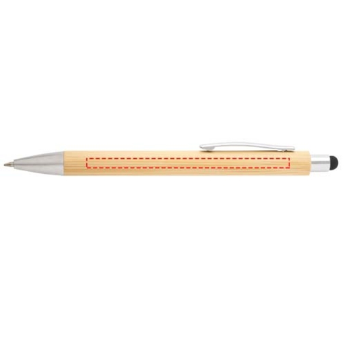 Set di penna a sfera e portamina in bambù Oblys (inchiostro nero), Immagine 10