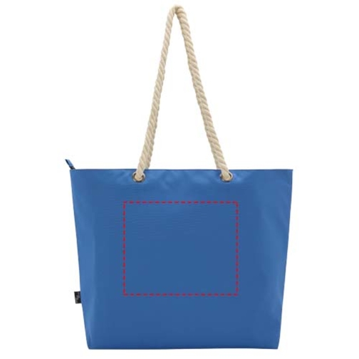 Tote bag termica da spiaggia in materiale riciclato certificato GRS con manici in corda Panama - 23L, Immagine 8