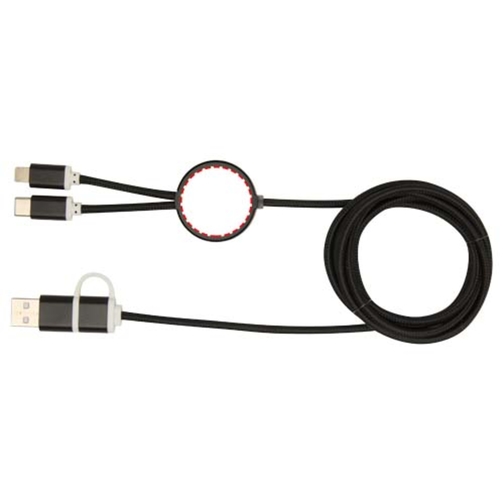 Cavo 5-in-1 in alluminio e plastica riciclata da 150 cm per la sincronizzazione dei dati e la ricari, Immagine 13