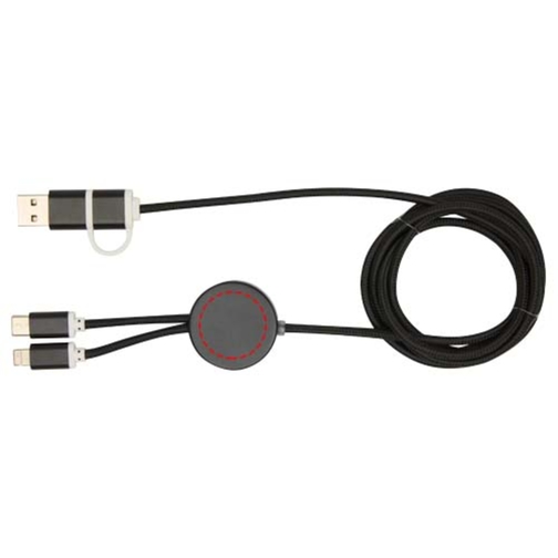 Cavo 5-in-1 in alluminio e plastica riciclata da 150 cm per la sincronizzazione dei dati e la ricari, Immagine 15