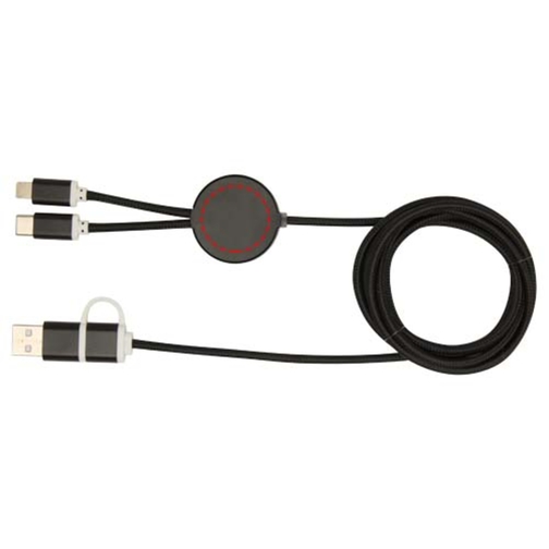 Cavo 5-in-1 in alluminio e plastica riciclata da 150 cm per la sincronizzazione dei dati e la ricari, Immagine 11