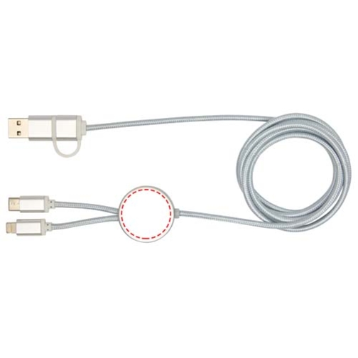 Câble 5 en 1 Alasia en aluminium et plastique recyclés de 150 cm pour la synchronisation des donn, Image 10