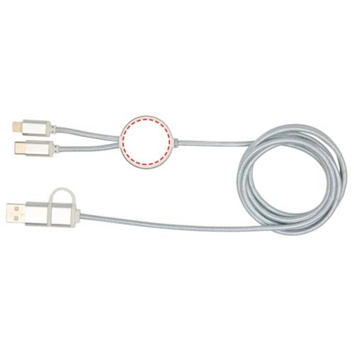 Câble 5 en 1 Alasia en aluminium et plastique recyclés de 150 cm pour la synchronisation des donn, Image 15