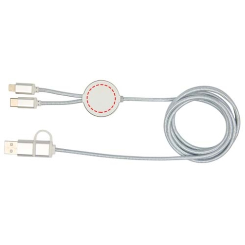 Câble 5 en 1 Alasia en aluminium et plastique recyclés de 150 cm pour la synchronisation des donn, Image 13