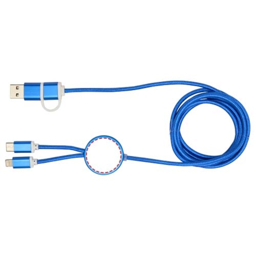 Cavo 5-in-1 in alluminio e plastica riciclata da 150 cm per la sincronizzazione dei dati e la ricari, Immagine 10