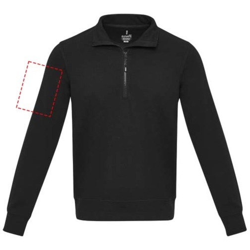 Tin sweter unisex Aware™ z materiałów z recyklingu z zamkiem błyskawicznym na 1/4 długości, Obraz 24