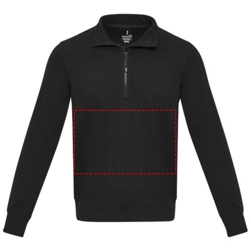 Tin sweter unisex Aware™ z materiałów z recyklingu z zamkiem błyskawicznym na 1/4 długości, Obraz 14