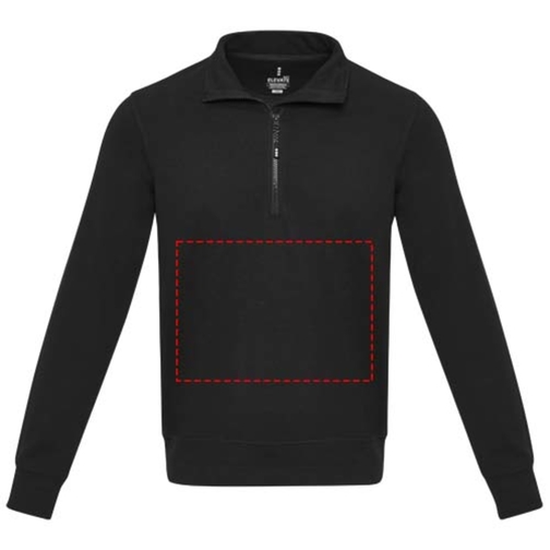 Tin sweter unisex Aware™ z materiałów z recyklingu z zamkiem błyskawicznym na 1/4 długości, Obraz 16