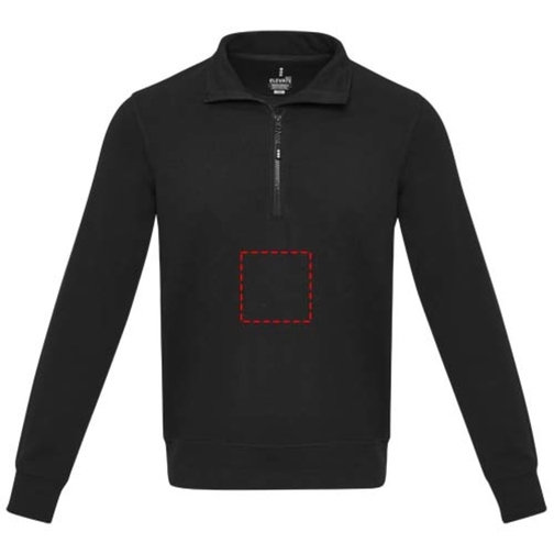 Tin sweter unisex Aware™ z materiałów z recyklingu z zamkiem błyskawicznym na 1/4 długości, Obraz 17