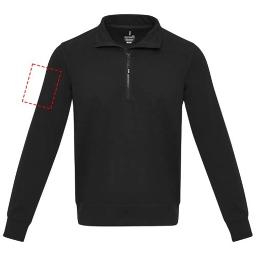 Tin sweter unisex Aware™ z materiałów z recyklingu z zamkiem błyskawicznym na 1/4 długości, Obraz 25