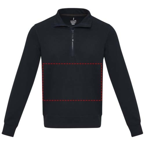 Tin sweter unisex Aware™ z materiałów z recyklingu z zamkiem błyskawicznym na 1/4 długości, Obraz 14