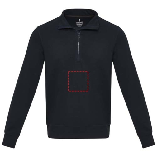 Tin sweter unisex Aware™ z materiałów z recyklingu z zamkiem błyskawicznym na 1/4 długości, Obraz 17