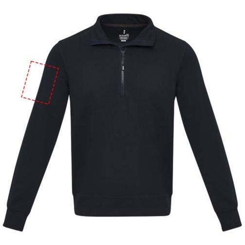 Tin sweter unisex Aware™ z materiałów z recyklingu z zamkiem błyskawicznym na 1/4 długości, Obraz 25