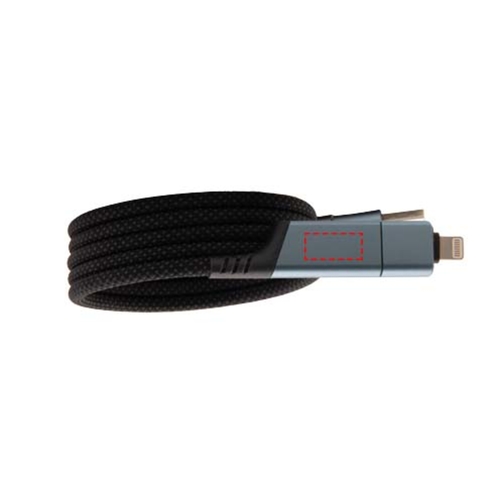 SCX.design C52 Câble de recharge magnétique 100W, ultra-rapide 4-en-1 en rPET, Image 8