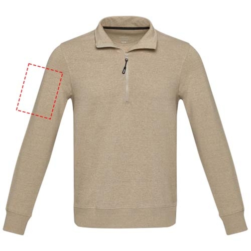 Tin sweter unisex Aware™ z materiałów z recyklingu z zamkiem błyskawicznym na 1/4 długości, Obraz 24