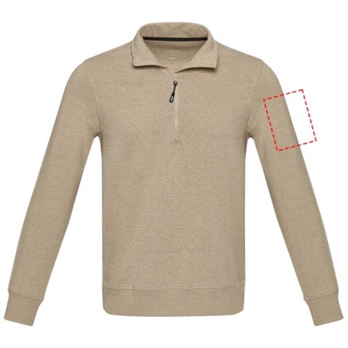 Sweater unisexe Aware™ recyclé à fermeture quart de zip, Image 7