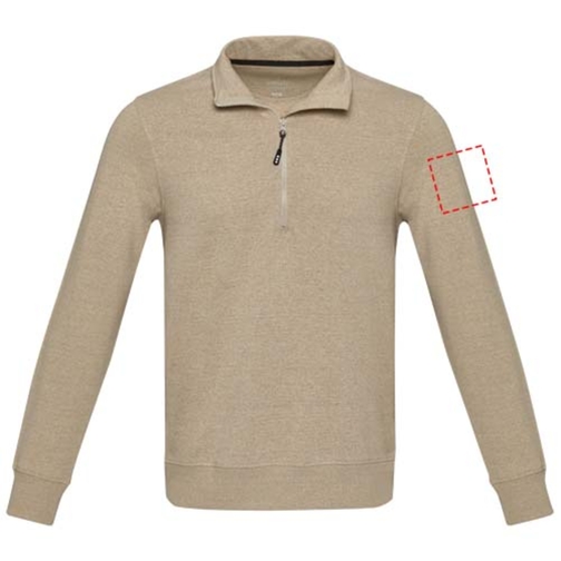 Sweater unisexe Aware™ recyclé à fermeture quart de zip, Image 8